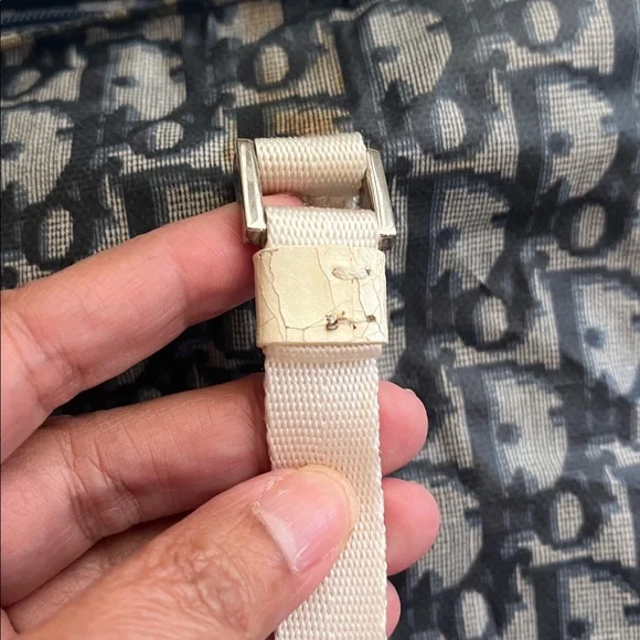 CHRISTIAN DIOR BLUE NYLON TROTTER BAG - Picture 8 of 16